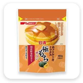 ホットケーキミックス　極もちパッケージパウチ